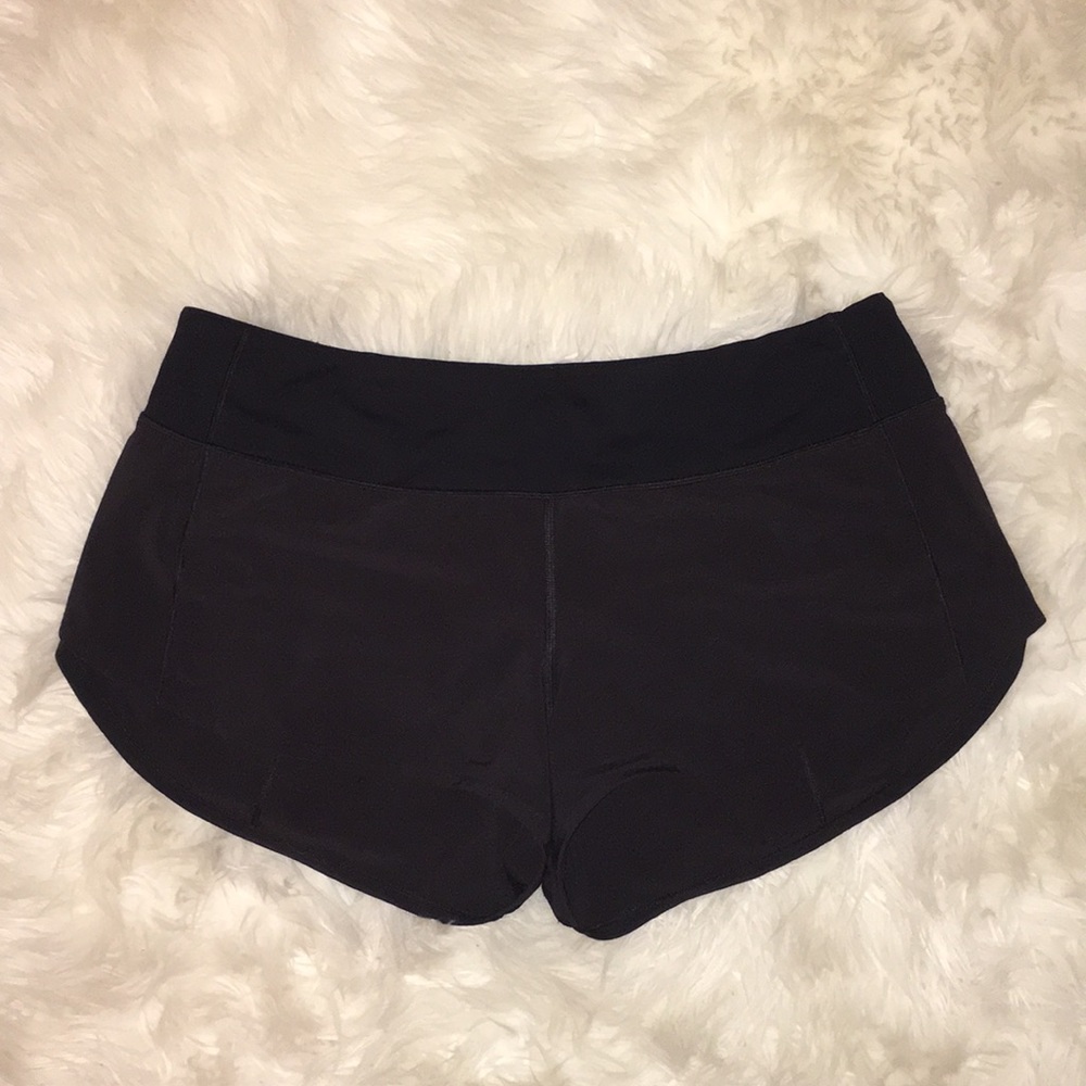 Black Lululemon Speed Up Shorts